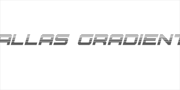 U.S.S. Dallas Gradient Italic Logo