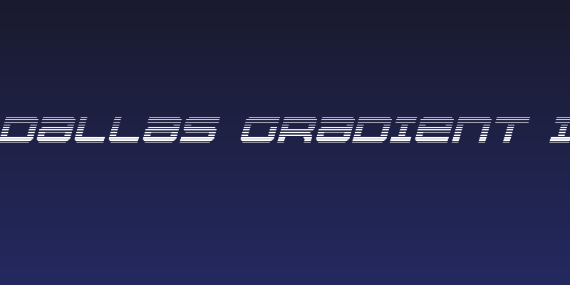 U.S.S. Dallas Gradient Italic Social Header