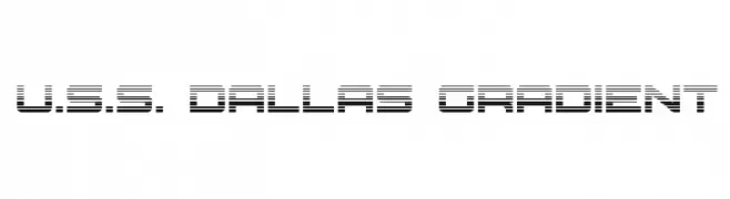 U.S.S. Dallas Gradient  नि: शुल्क फ़ॉन्ट्स डाउनलोड