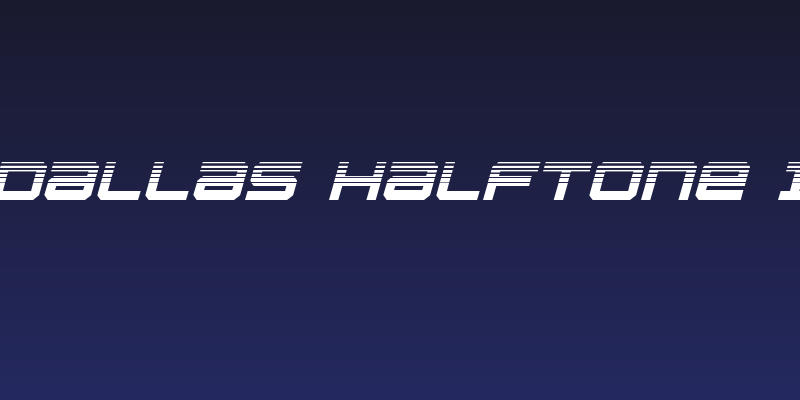 U.S.S. Dallas Halftone Italic Social Header