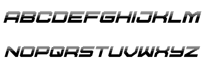 U.S.S. Dallas Halftone Italic Font LOWERCASE