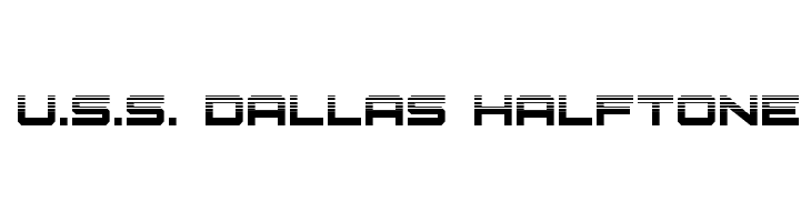 U.S.S. Dallas Halftone  Скачать бесплатные шрифты