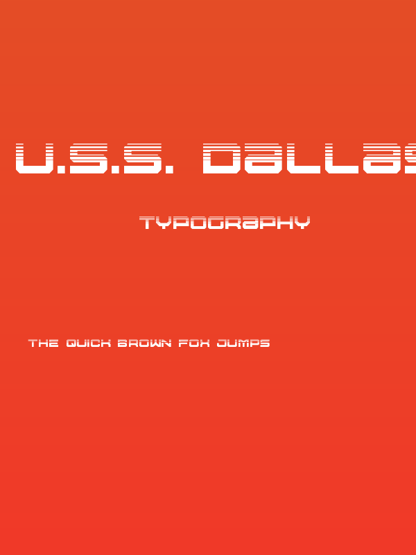U.S.S. Dallas Halftone Poster