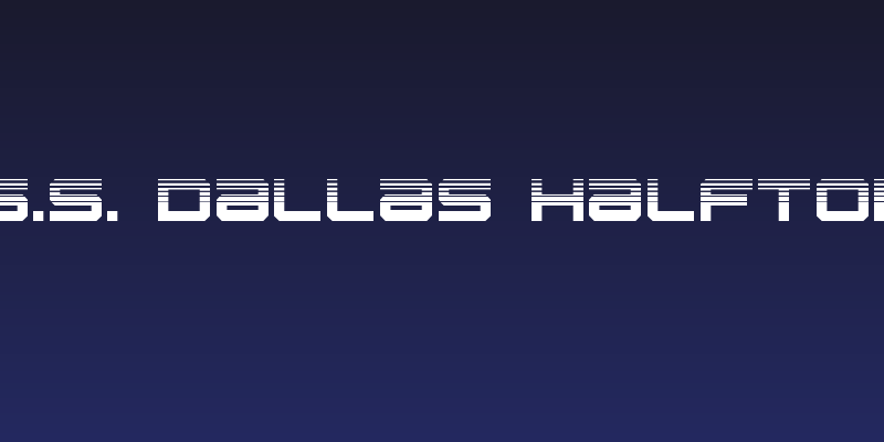 U.S.S. Dallas Halftone Social Header