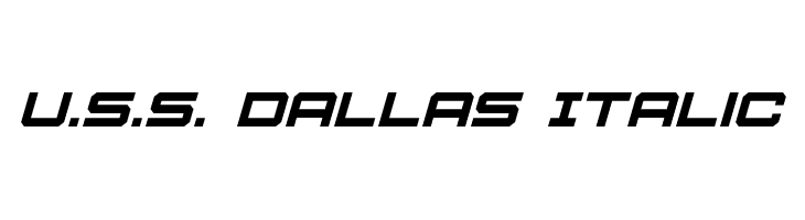 U.S.S. Dallas Italic  フリーフォントのダウンロード