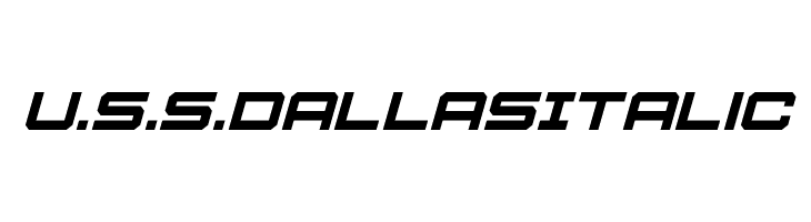 U.S.S. Dallas Italic  Fuentes Gratis Descargar