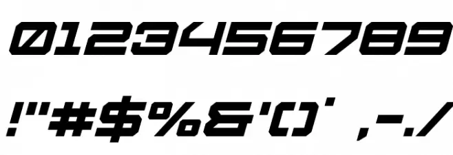 U.S.S. Dallas Italic Font OTHER CHARS