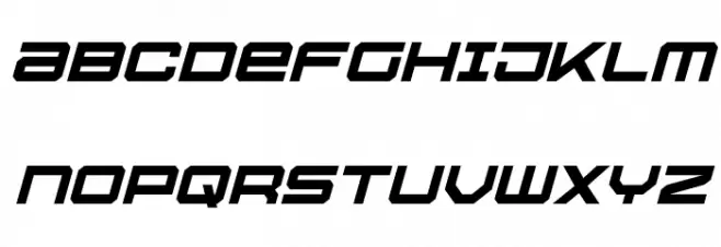 U.S.S. Dallas Italic Caratteri MAIUSCOLE