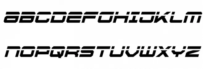 U.S.S. Dallas Laser Italic 字体 大写