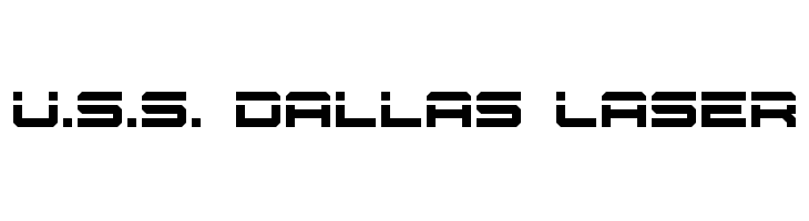 U.S.S. Dallas Laser  フリーフォントのダウンロード