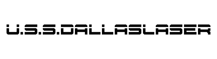 U.S.S. Dallas Laser  フリーフォントのダウンロード
