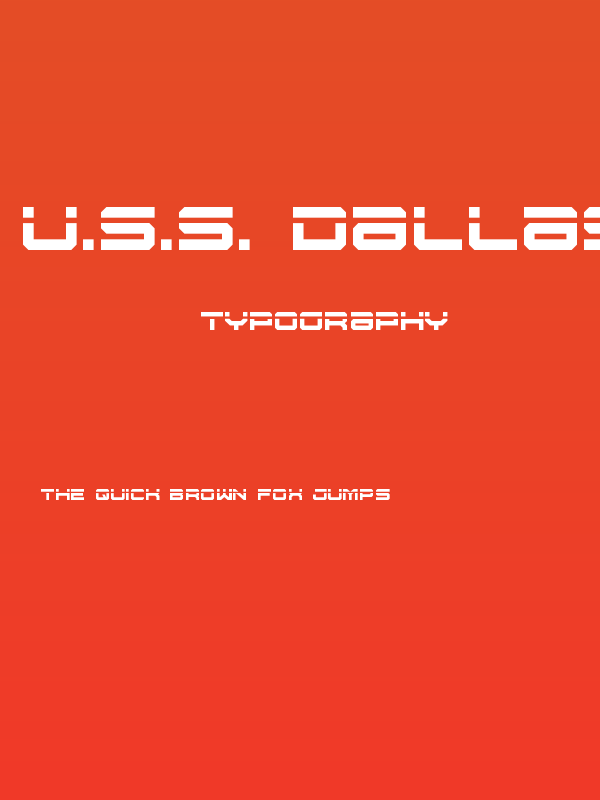 U.S.S. Dallas Laser Poster