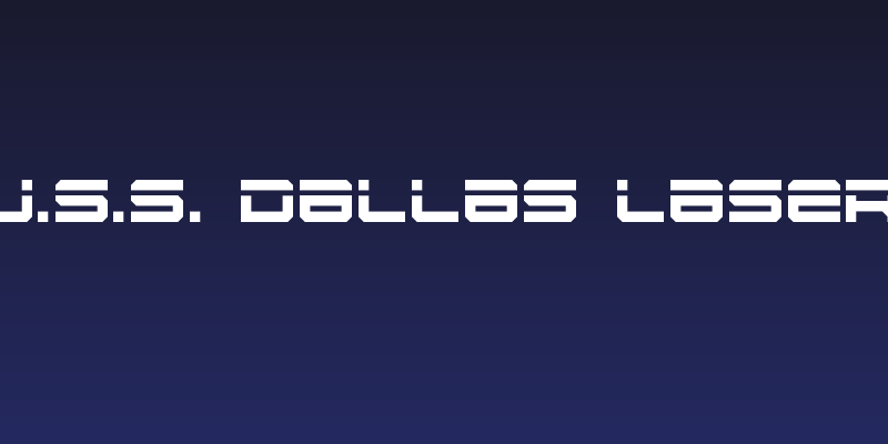 U.S.S. Dallas Laser Social Header