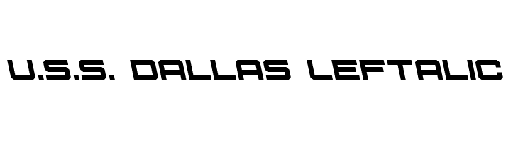 U.S.S. Dallas Leftalic  les polices de caractères gratuit tlcharger