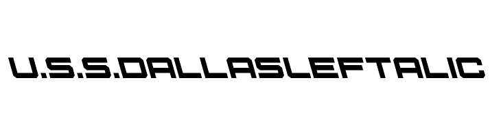 U.S.S. Dallas Leftalic  Free Fonts Download