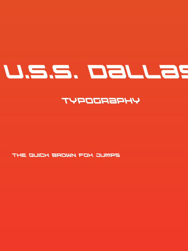 U.S.S. Dallas Leftalic Poster