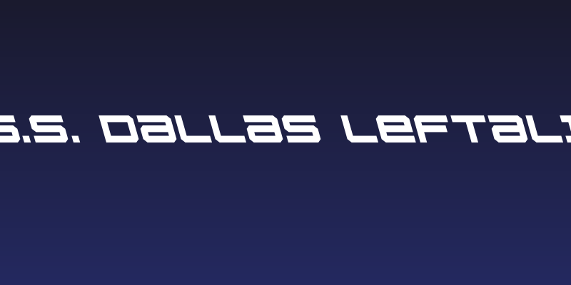 U.S.S. Dallas Leftalic Social Header