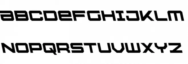 U.S.S. Dallas Leftalic Schriftart Groß