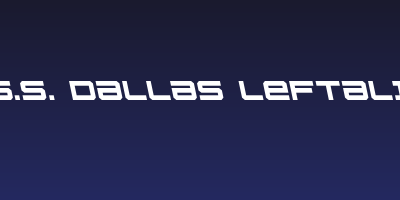 U.S.S. Dallas Leftalic Social Header