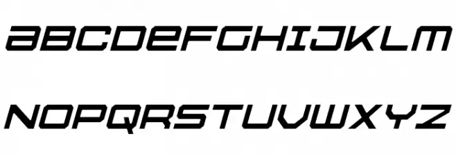U.S.S. Dallas Light Italic Caratteri MAIUSCOLE