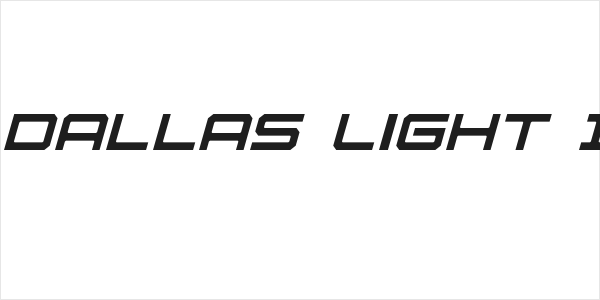 U.S.S. Dallas Light Italic Logo