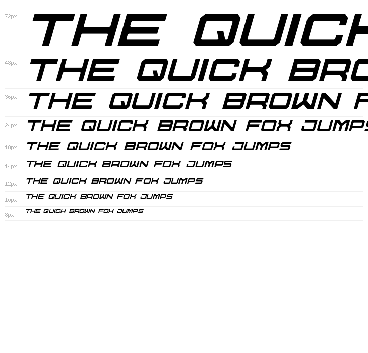 U.S.S. Dallas Light Italic Waterfall