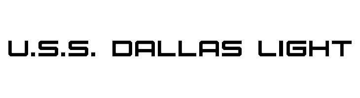 U.S.S. Dallas Light  フリーフォントのダウンロード