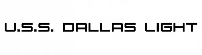 U.S.S. Dallas Light  नि: शुल्क फ़ॉन्ट्स डाउनलोड