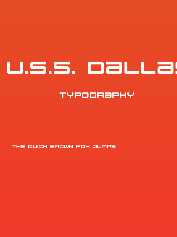 U.S.S. Dallas Light Poster