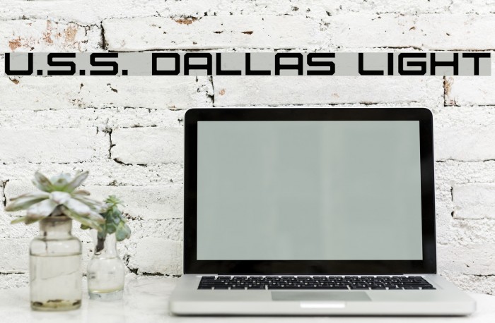 U.S.S. Dallas Light Font examples