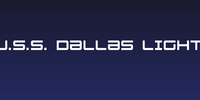 U.S.S. Dallas Light Social Header