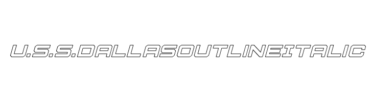 U.S.S. Dallas Outline Italic  baixar fontes gratis