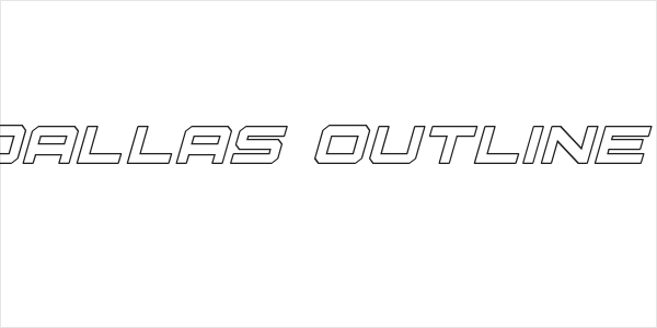 U.S.S. Dallas Outline Italic Logo
