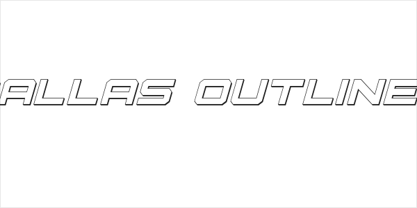 U.S.S. Dallas Outline Italic Logo