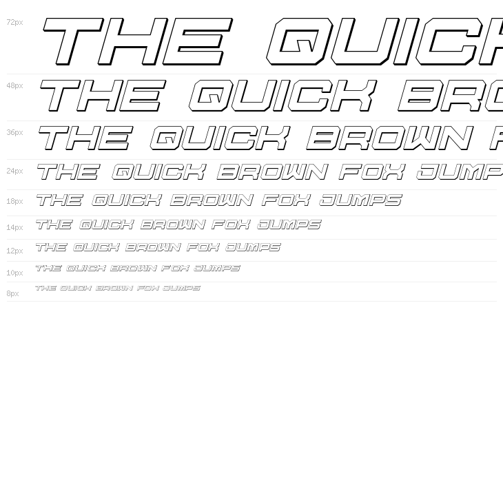 U.S.S. Dallas Outline Italic Waterfall