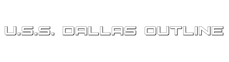 U.S.S. Dallas Outline Шрифта