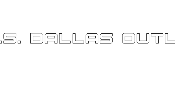 U.S.S. Dallas Outline Logo