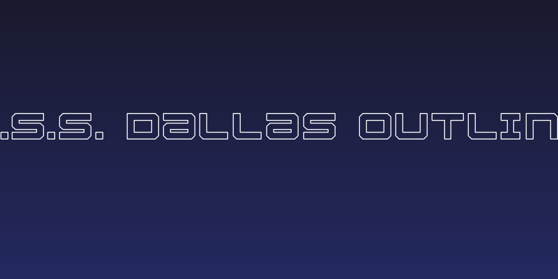U.S.S. Dallas Outline Social Header