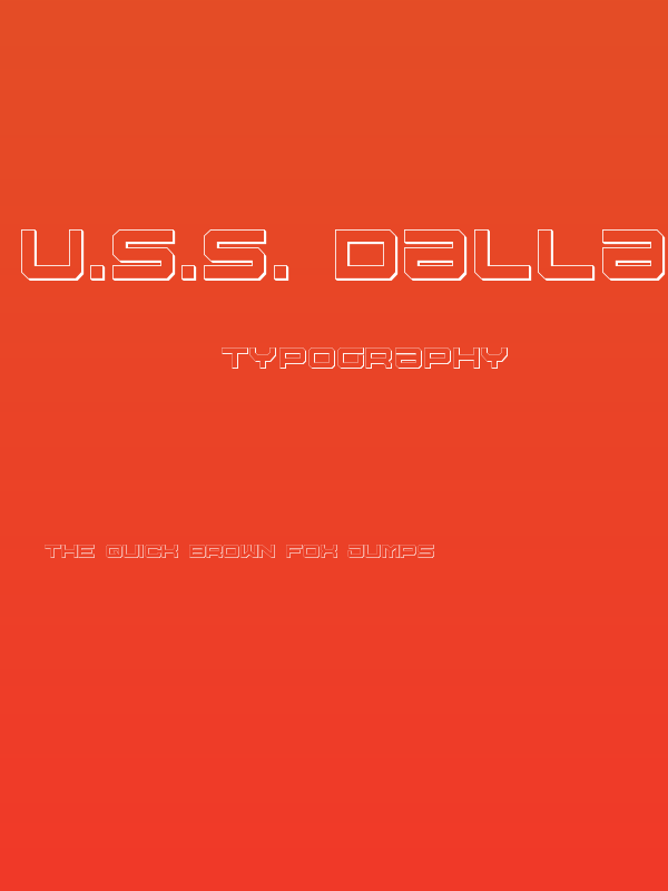 U.S.S. Dallas Outline Poster