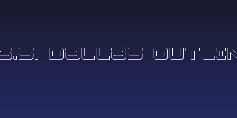 U.S.S. Dallas Outline Social Header