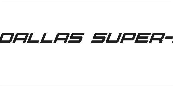 U.S.S. Dallas Super-Italic Logo