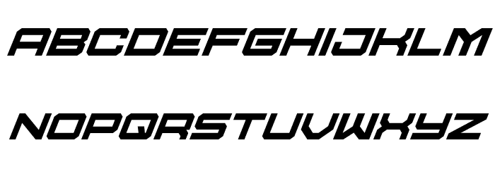 U.S.S. Dallas Super-Italic Font LOWERCASE
