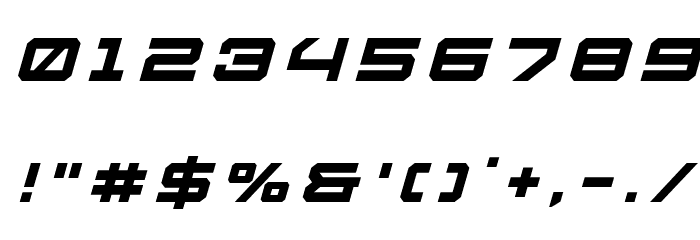 U.S.S. Dallas Title Italic Font OTHER CHARS