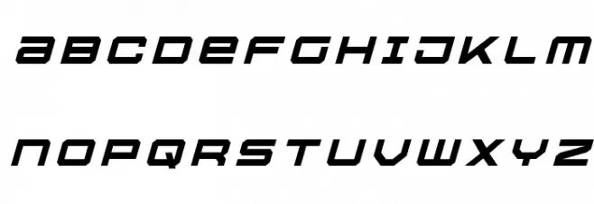U.S.S. Dallas Title Italic Font UPPERCASE