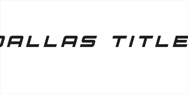 U.S.S. Dallas Title Italic Logo