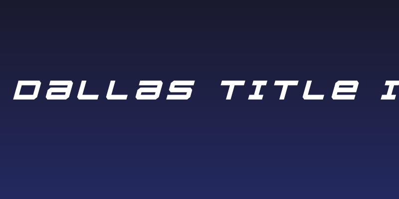 U.S.S. Dallas Title Italic Social Header