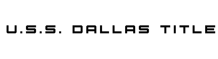 U.S.S. Dallas Title  नि: शुल्क फ़ॉन्ट्स डाउनलोड