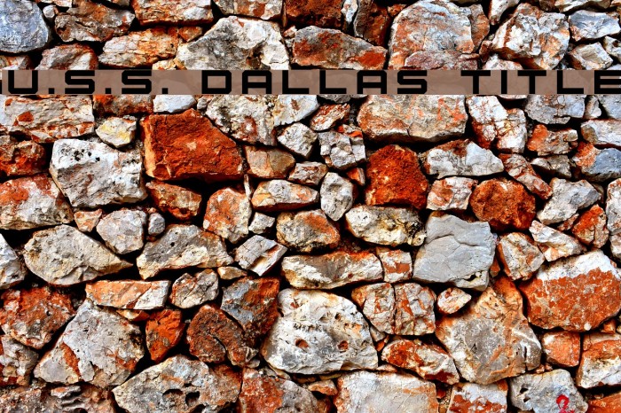 U.S.S. Dallas Title Example 1