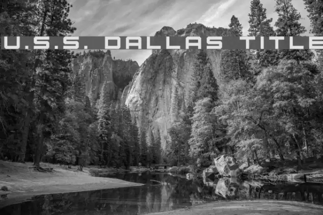U.S.S. Dallas Title Font examples