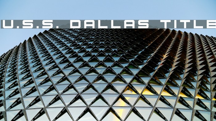 U.S.S. Dallas Title Example 3